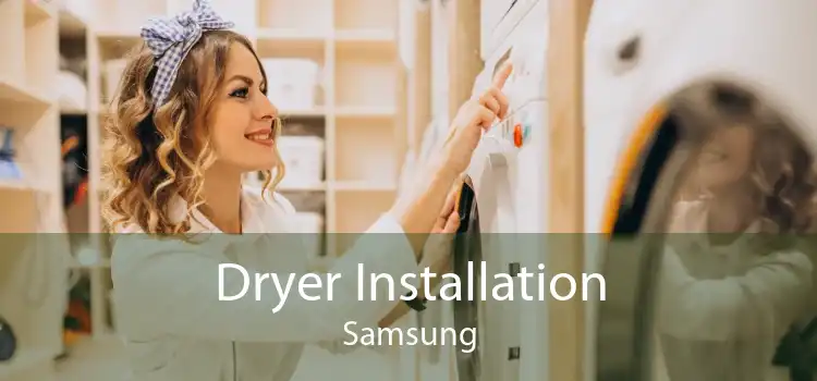 Dryer Installation Samsung